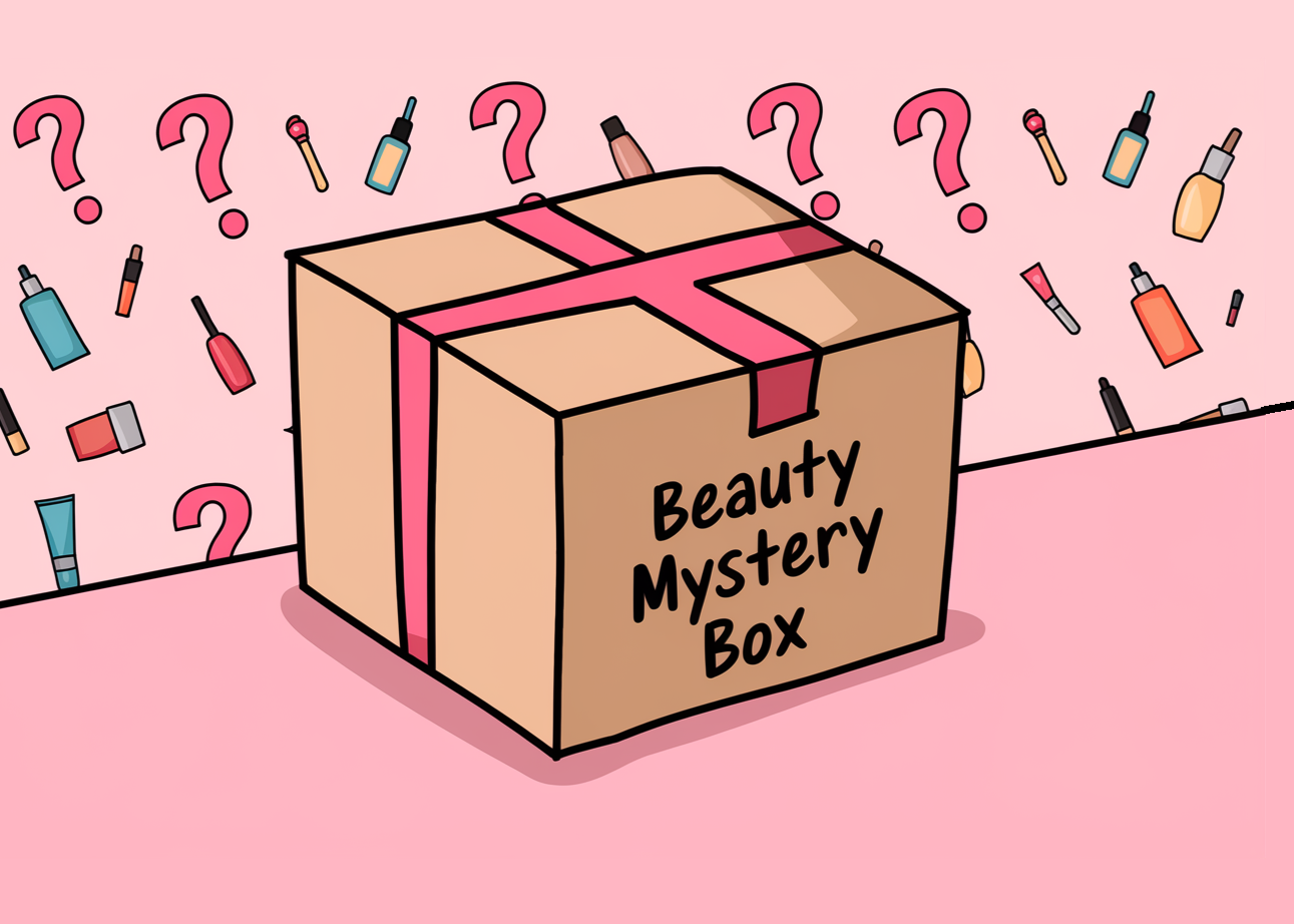 Beauty mystery box blind box with 10 to 20 makeup and skincare surprises