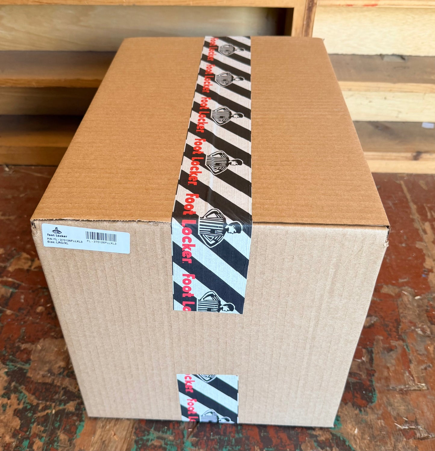Foot Locker mystery box side view