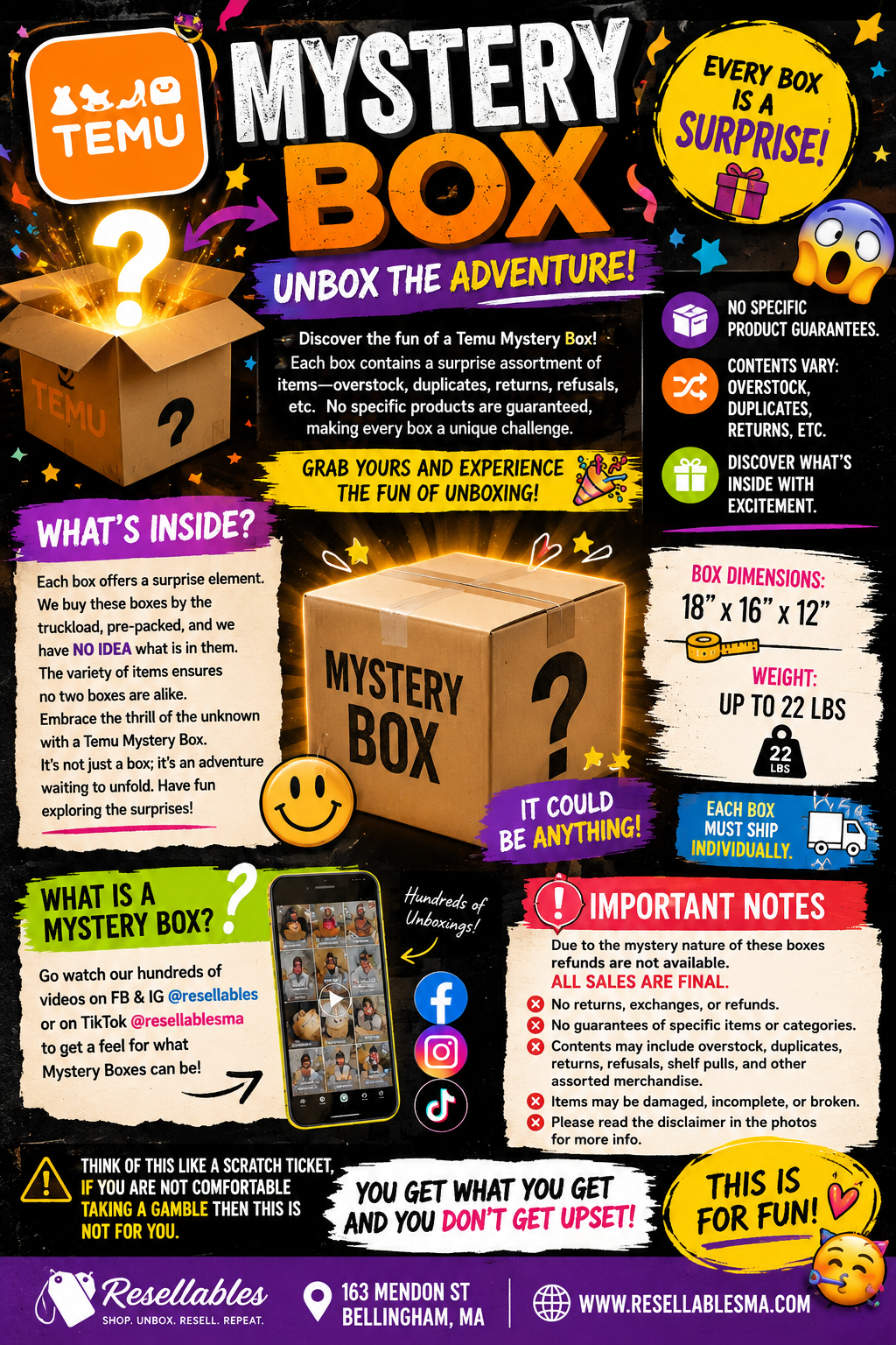 Temu mystery box illustration