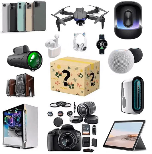 Gaming electronics mystery box blind box with controllers and gadgets