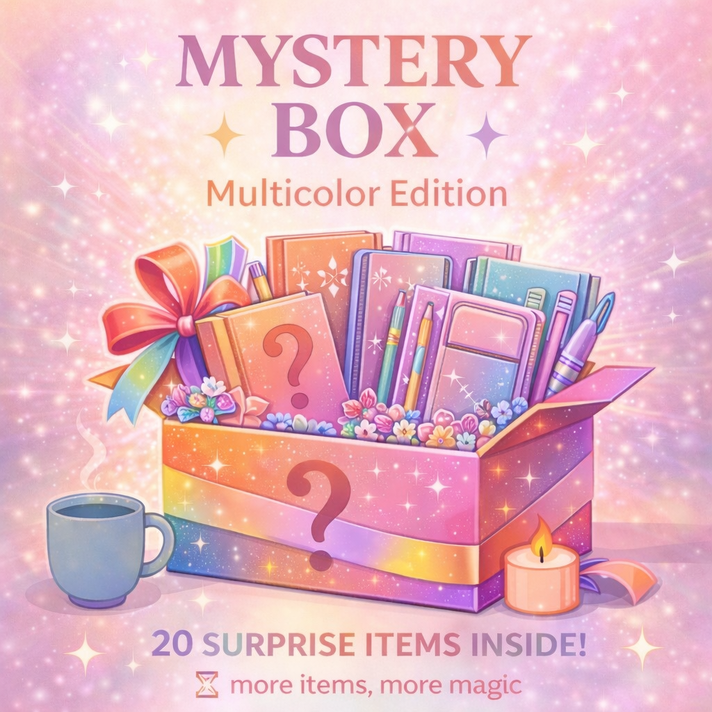 Multicolor Edition mystery box blind box with 15 to 20 surprise items