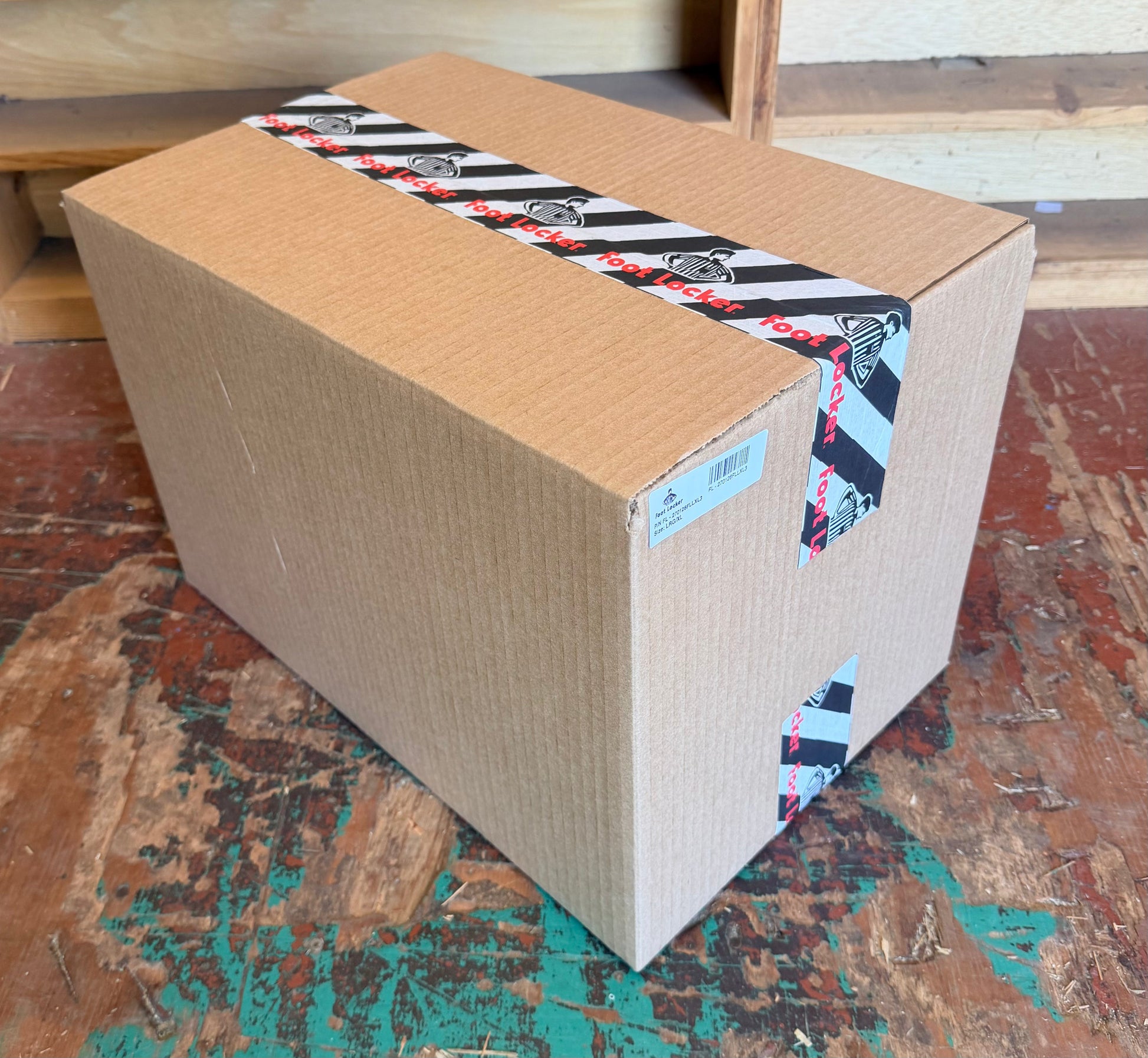 Foot Locker mystery box packed with assorted surprise merchandise