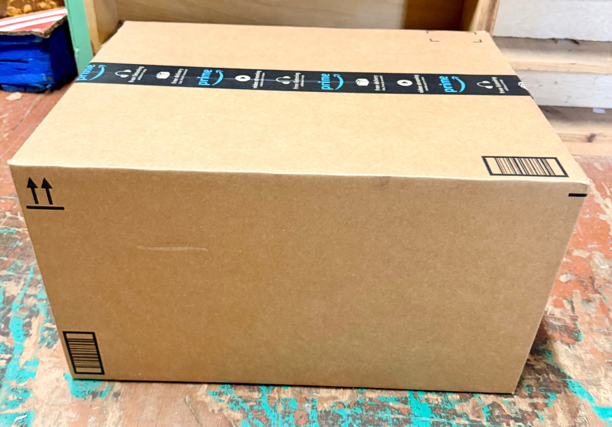Sealed Amazon mystery box packed with surprise returns and overstock merchandise
