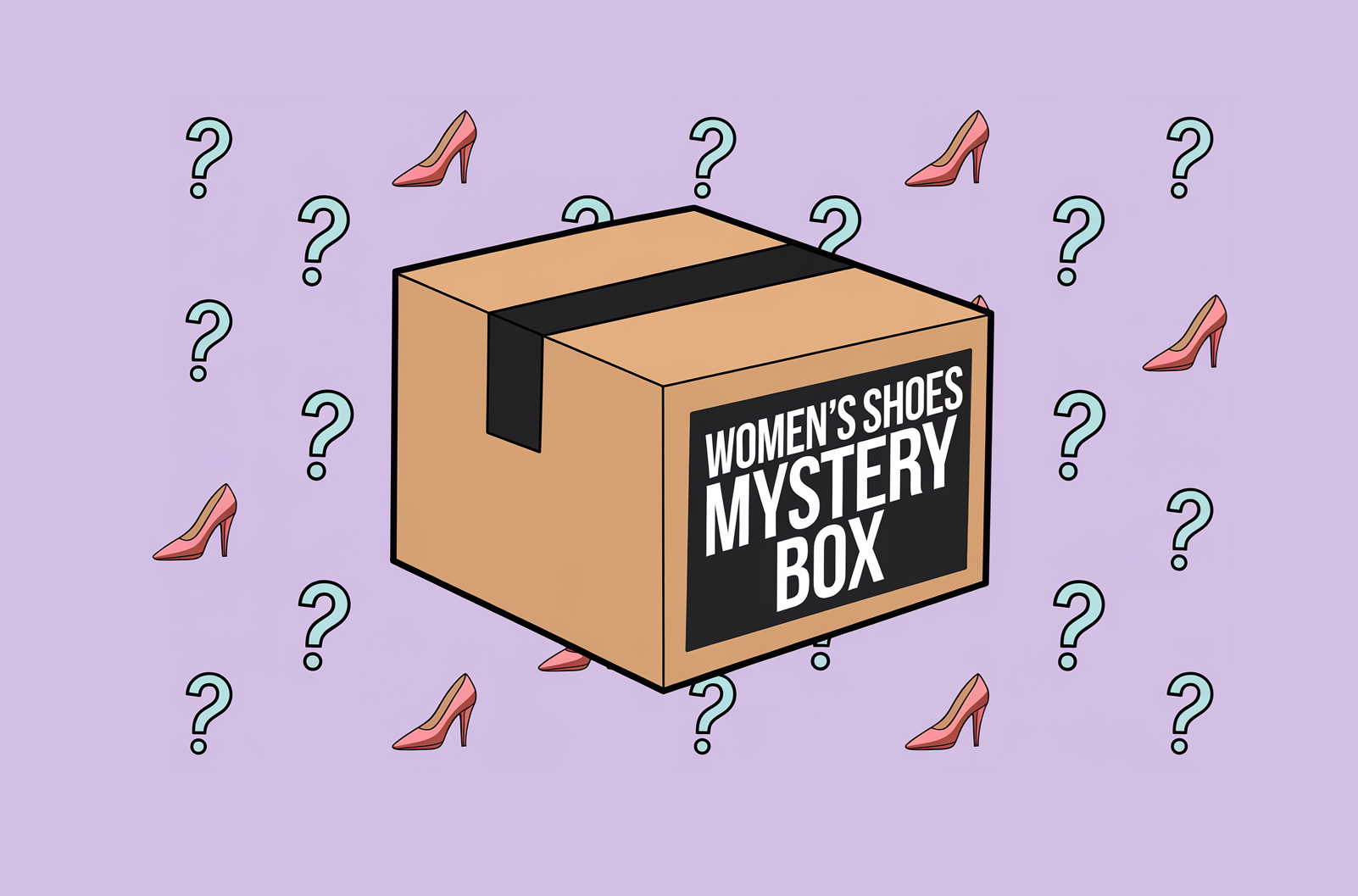 Womens shoes mystery box blind box 10 to 20 pairs surprise footwear