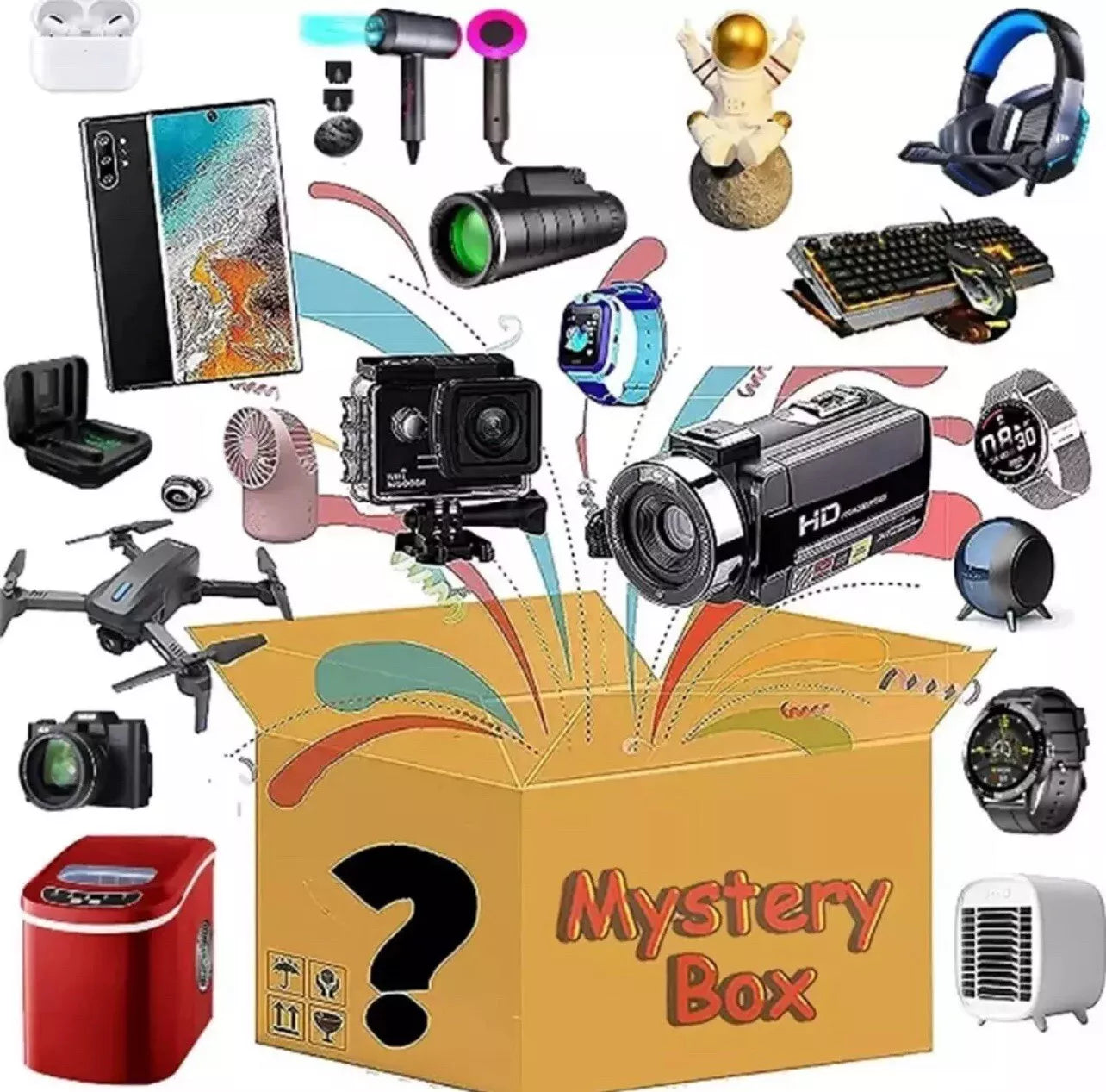 Premium electronics loot mystery box blind box $150 guaranteed value tech surprise